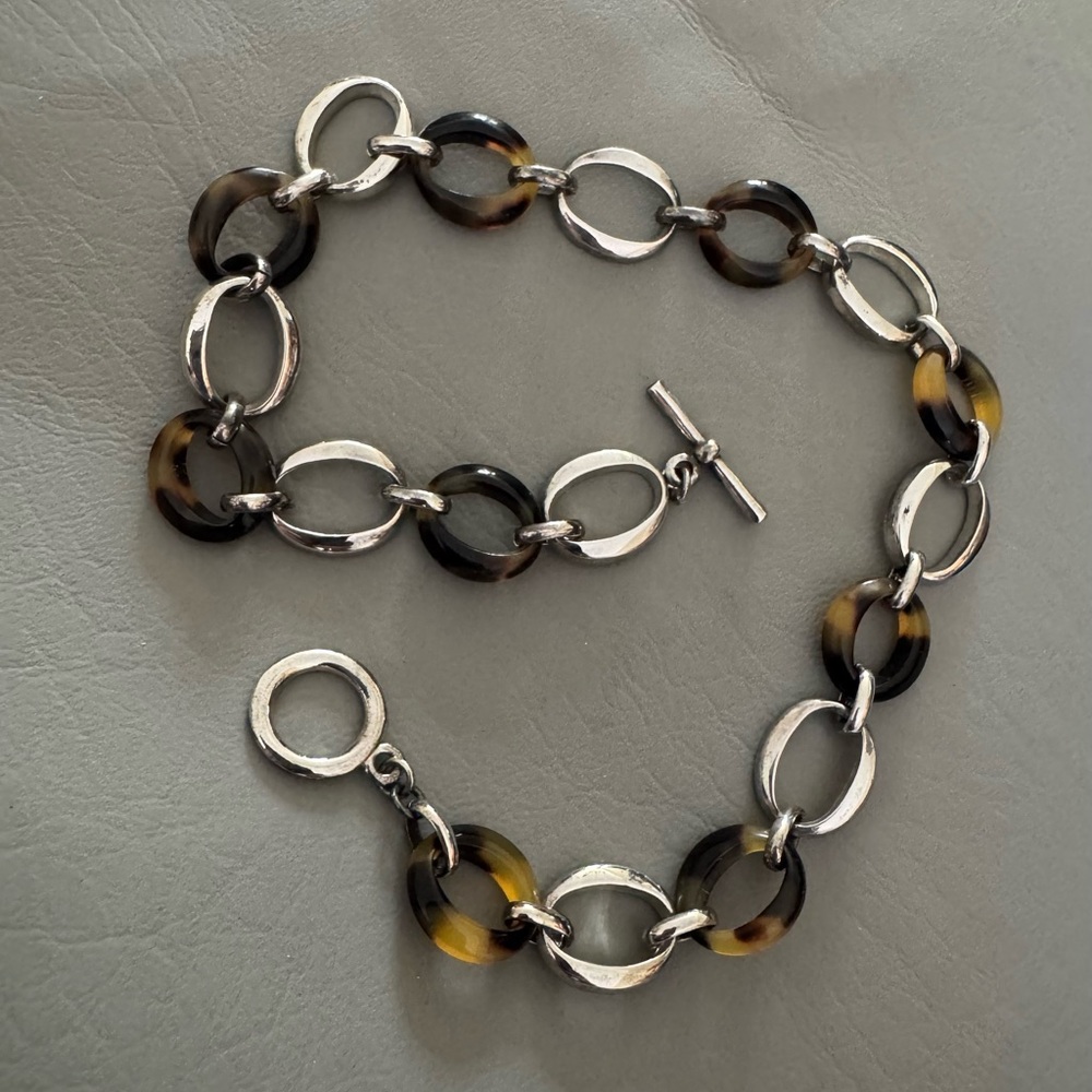 Lauren Ralph Lauren tortoise & silver necklace
